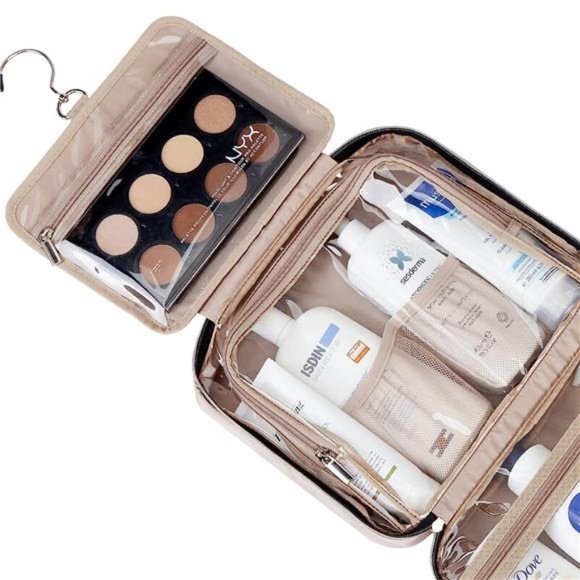 Travel Toiletry Bag for Women Large Capacity Travel Essentials Organizer Hanging - Picture 3 of 6